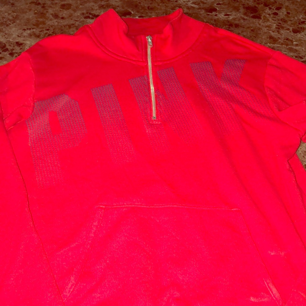 Quarter zip pullover.